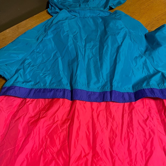 Vintage Woolrich full zip windbreaker Size large packable hood 80s retro - Picture 9 of 10